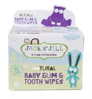 Jack n Jill Salviette umide per bambini per gengive e denti (25 pz)