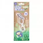 Jack n Jill Spazzolino per bambini in silicone per denti e gengive (1 pezzo) - per bambini da 2 a 5 anni
