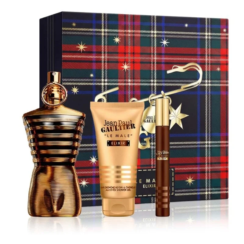 Le Male Elixir 125 ml + Profumo MINI 10 ml + Gel Doccia Profumato da Uomo 75 ml
