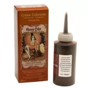 Henné Color Crema fine di condimento 90ml Oro di castagno