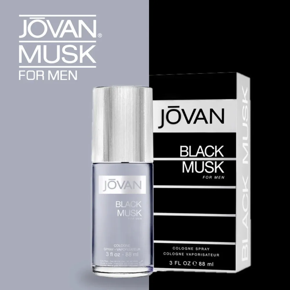 Musk Black acqua di colonia per uomo 88 ml