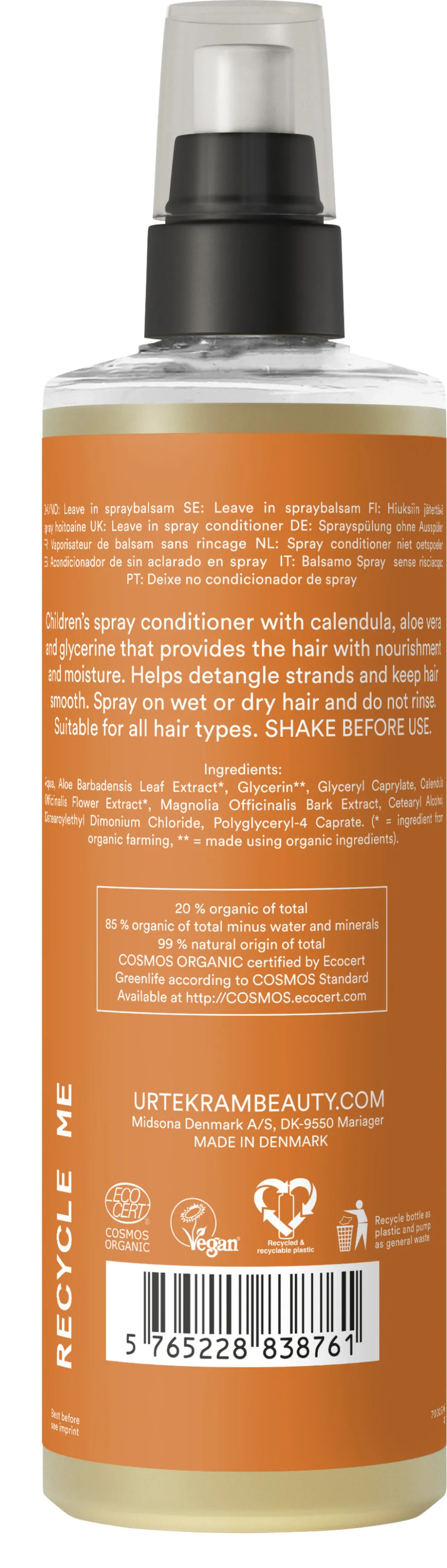 Urtekram Balsamo spray per bambini 250ml BIO, VEG