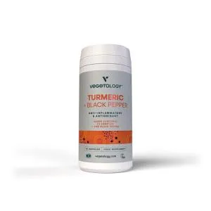 Vegetology Curcumina e piperina, 60 capsule