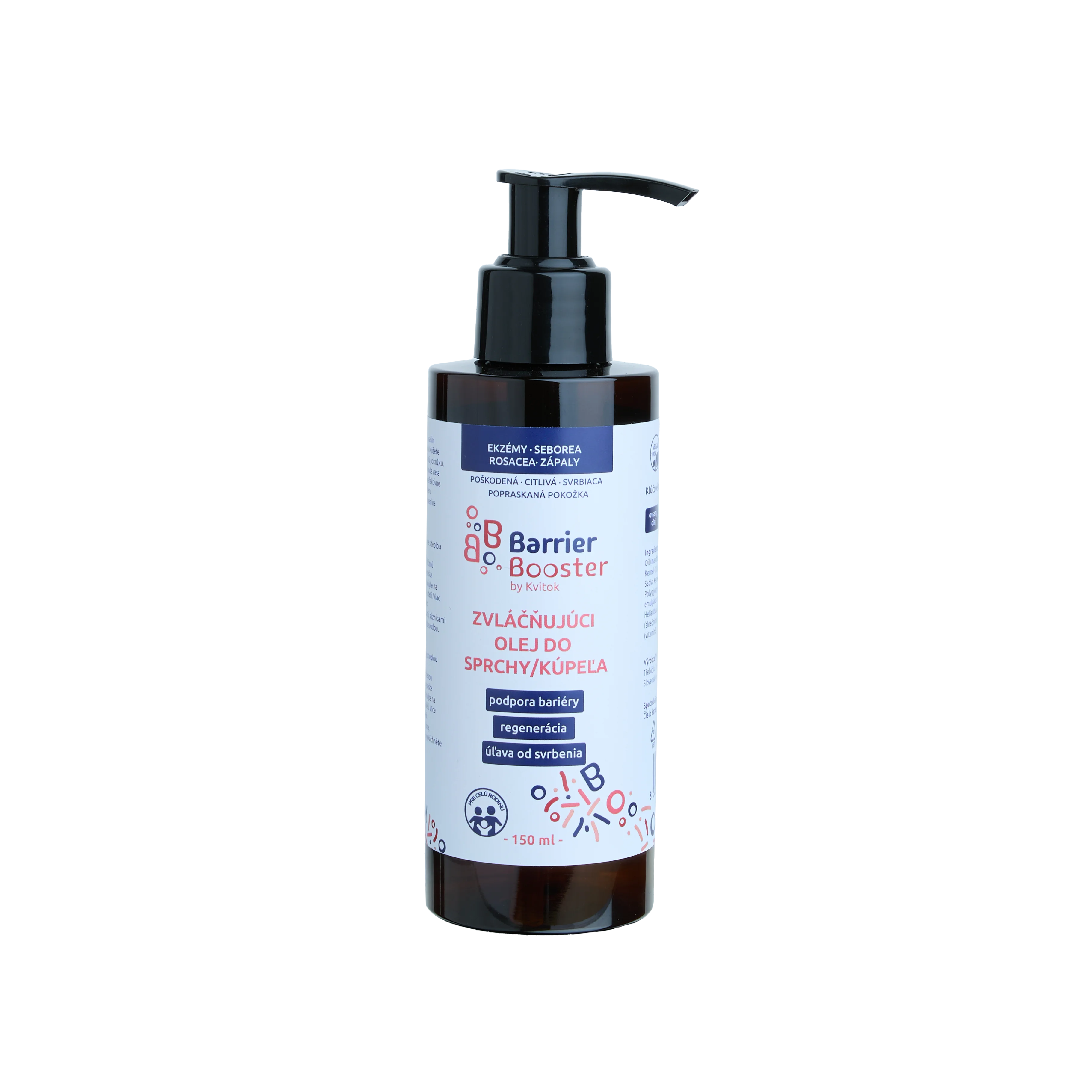 Kvitok Barrier Booster Olio emolliente per doccia e bagno (150 ml) - per una pelle morbidissima come la seta