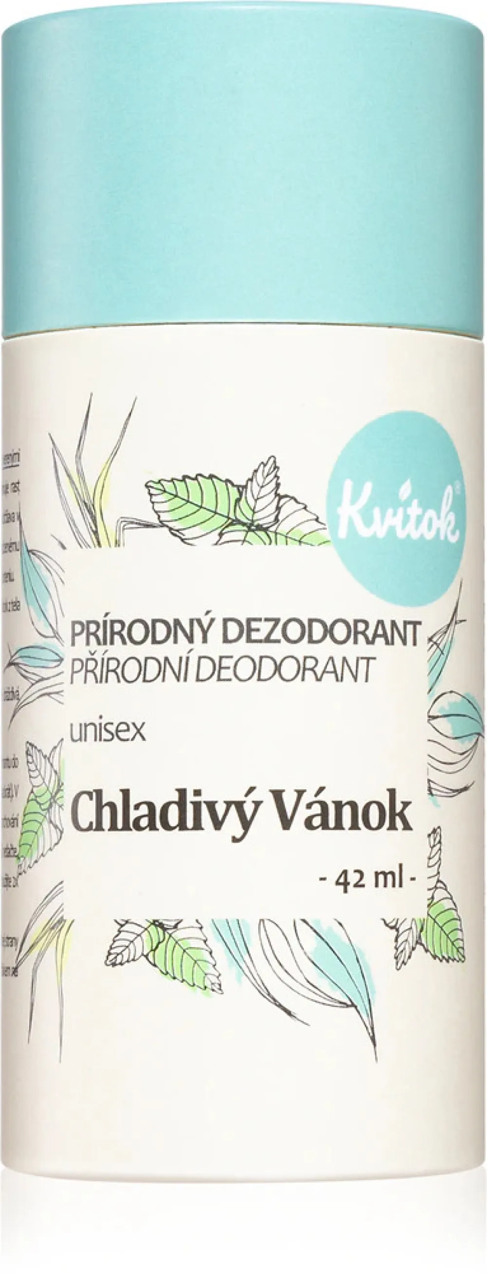 Kvitok Cool Breeze Cream Deodorant (30 ml) - adatto a donne e uomini