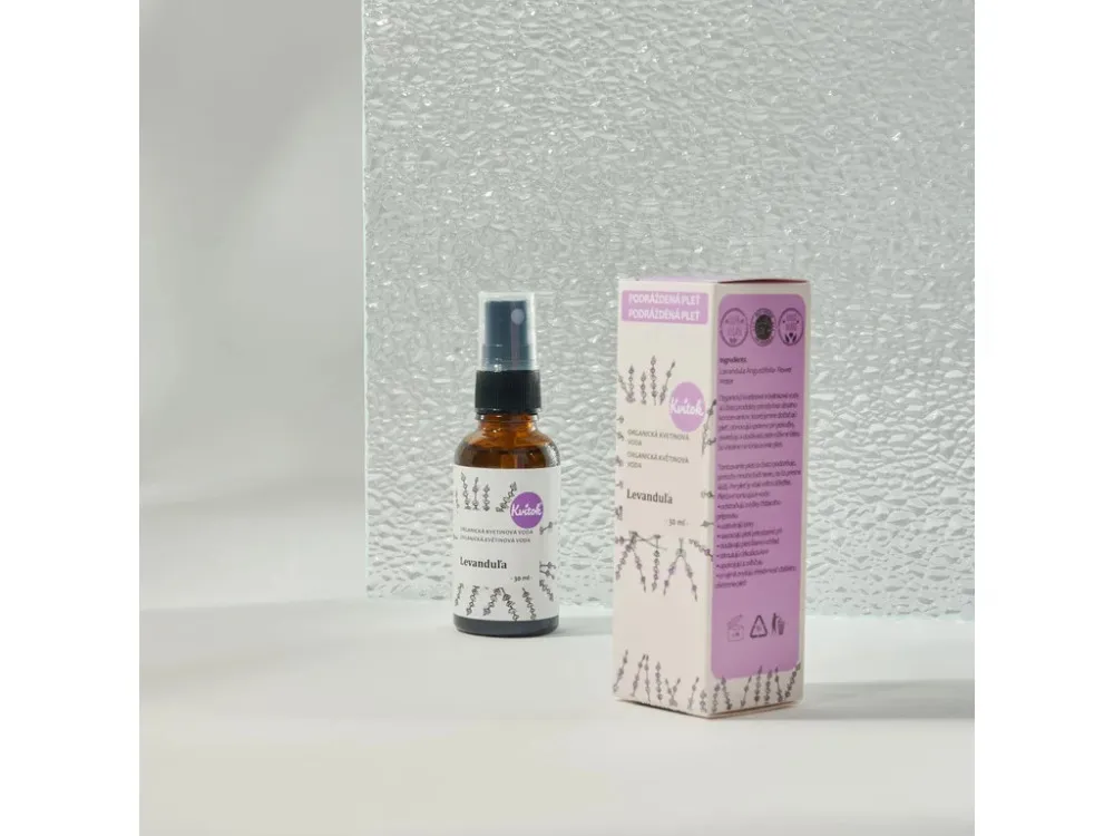 Kvitok Acqua floreale con spray - lavanda BIO (30 ml) - armonizza e lenisce