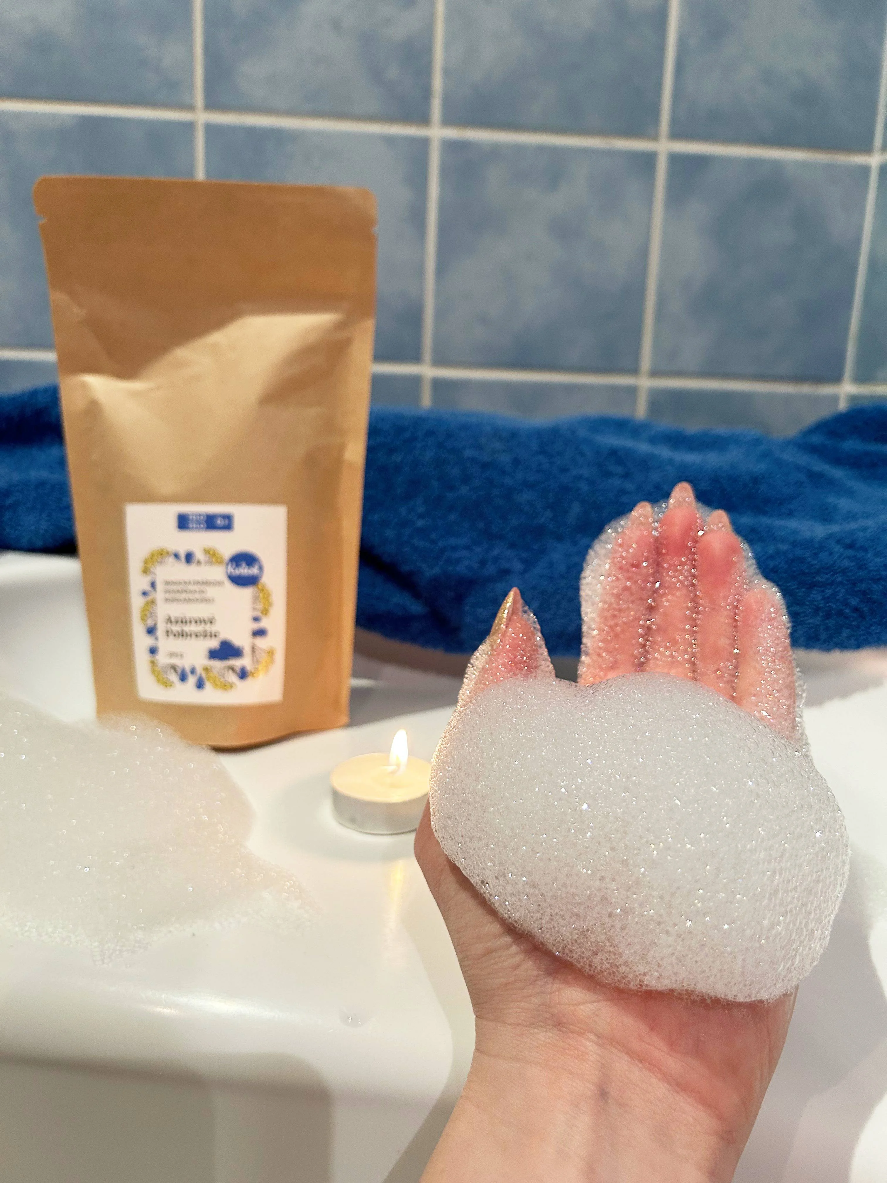 Kvitok Bagno schiuma magico Costa Azzurra 60 g - fa una bella schiuma