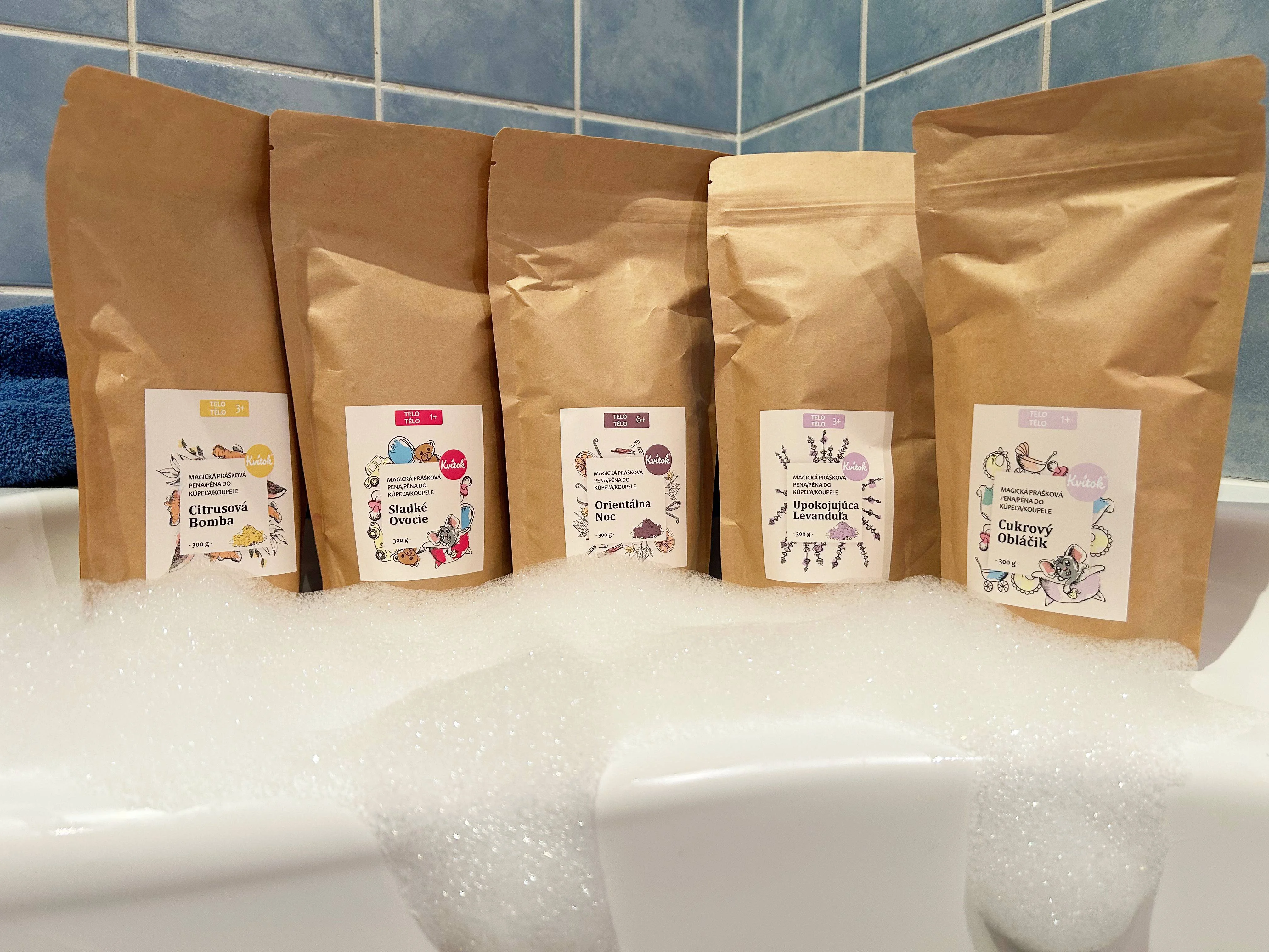 Kvitok Bagno schiuma magico Costa Azzurra 60 g - fa una bella schiuma