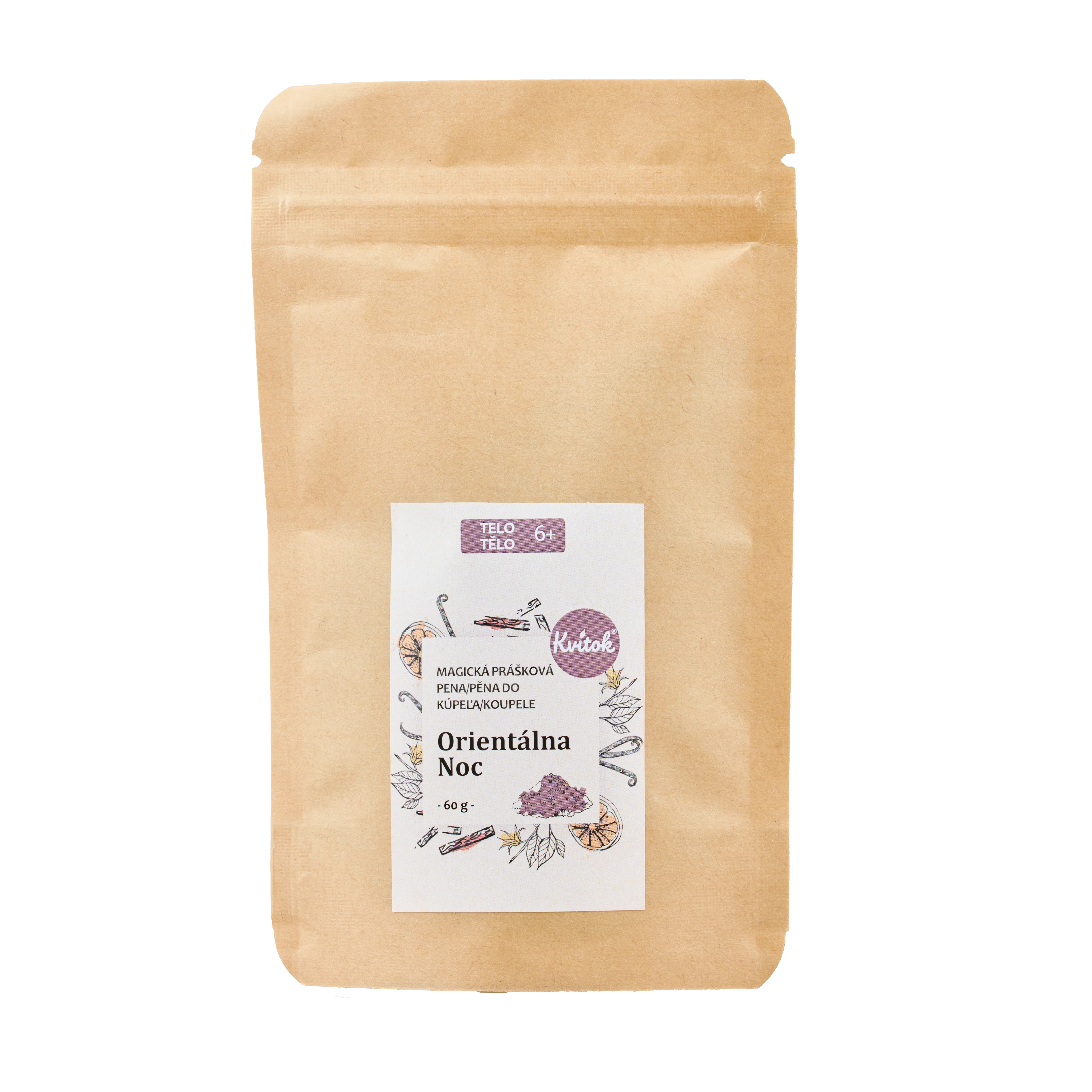Kvitok Schiuma da bagno magica Notte orientale 60 g - fa una bella schiuma