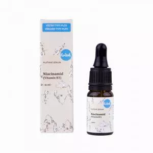 Kvitok Siero per il viso - Niacinamide (vitamina B3) (10 ml) - per pelli acneiche, sensibili e mature