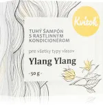 Kvitok Shampoo rigido con balsamo per capelli leggeri Ylang Ylang XXL (50 g) - fa una bella schiuma
