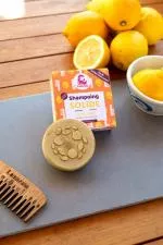 Lamazuna Shampoo solido per capelli biondi e chiari - limone (70 g)