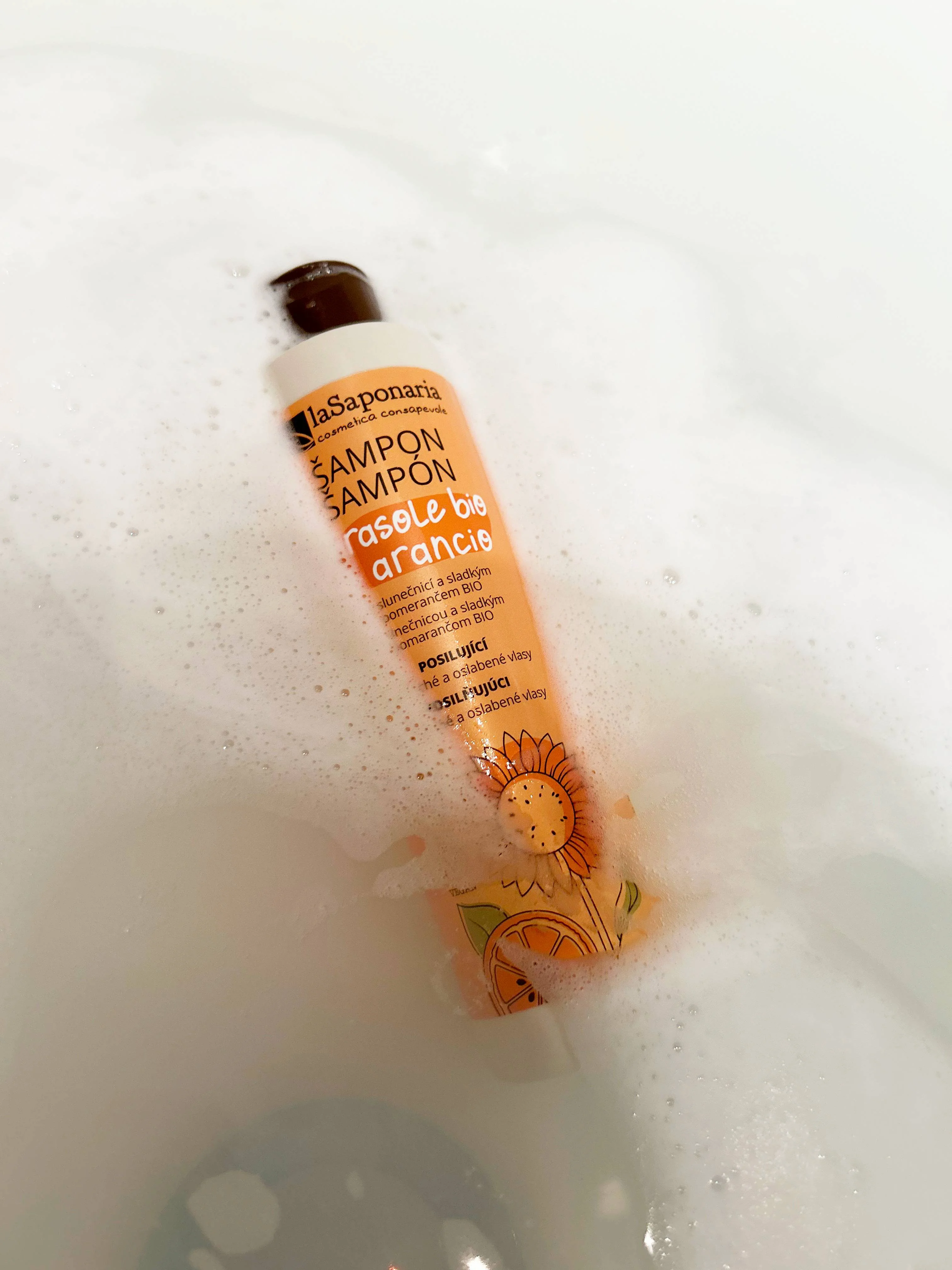 laSaponaria Shampoo con girasole e arancia dolce BIO 30 ml