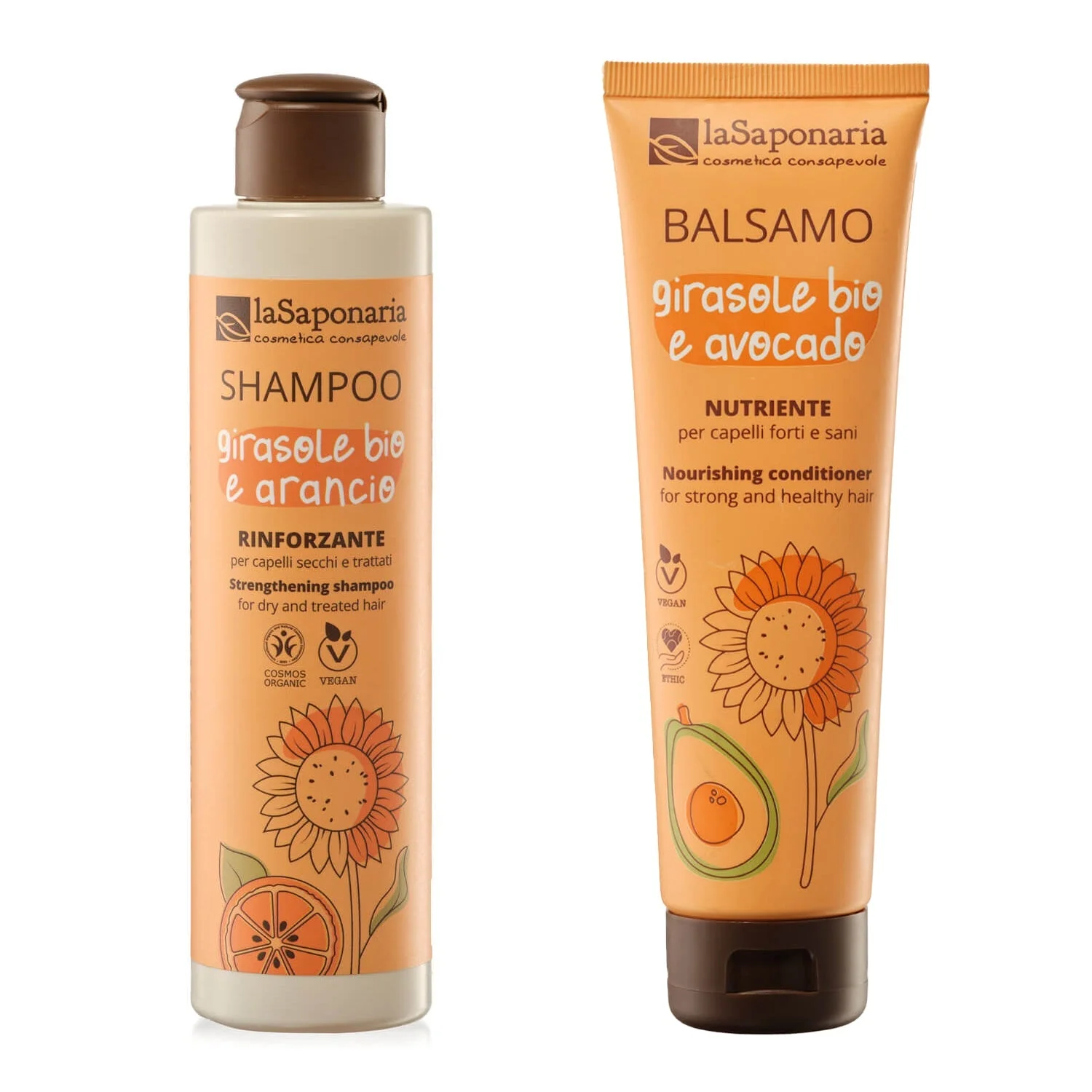 laSaponaria Shampoo con girasole e arancia dolce BIO 30 ml