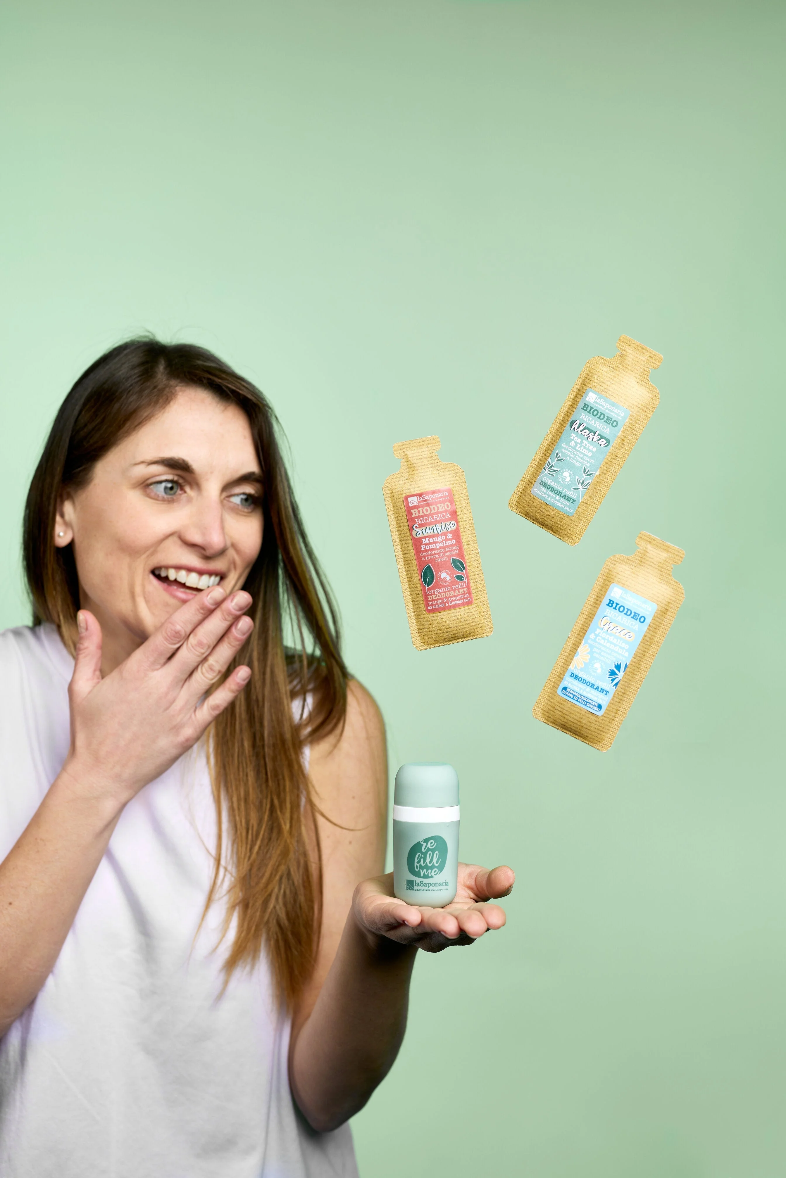 laSaponaria Applicatore per deodorante roll-on - ricaricabile - soluzione sostenibile