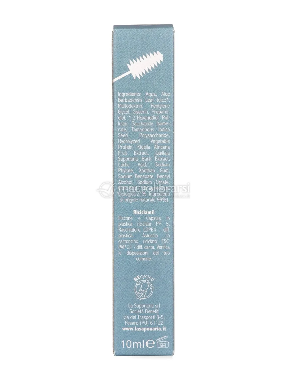 laSaponaria Gel fissante per sopracciglia con Phyto-keratin BIO - trasparente (10 ml) - fissa la forma delle sopracciglia