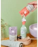 laSaponaria Dispenser per sapone per mani in alluminio (200 ml) - ideale per miscelare cosmetici in polvere