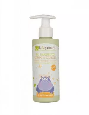 laSaponaria Lavaggio delicato di corpo e capelli per bambini BIO (190 ml)