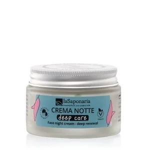 laSaponaria Crema viso notte Deep Care per pelli mature BIO (50 ml) - rigenerazione profonda durante il sonno
