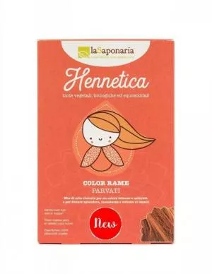 laSaponaria Tintura naturale per capelli Parvati BIO (100 g) - rame