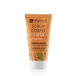 laSaponaria Peeling corpo con ginkgo biloba BIO e vit. C 30 ml - per una pelle morbida e luminosa