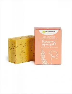 laSaponaria Sapone solido BIO - Papavero e cipresso (100 g)