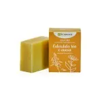 laSaponaria Sapone solido all'olio d'oliva BIO - Calendula e avena (100 g) - adatto per il corpo e il viso