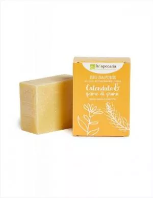 laSaponaria Sapone solido BIO - Calendula e germe di grano (100 g)