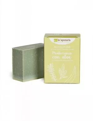 laSaponaria Sapone solido BIO - erbe mediterranee con aloe (100 g)