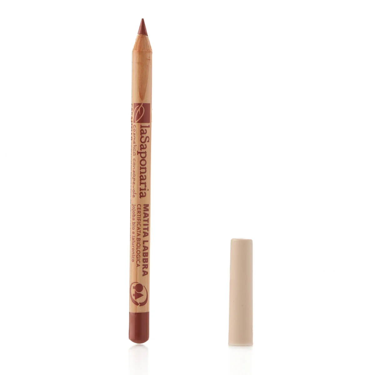 laSaponaria Matita labbra al jojoba BIO (1,1 g) Warm Nude - 3 tonalità