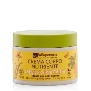 Crema corpo nutriente con burro di karité bio (200 ml) - ideale per pelli secche