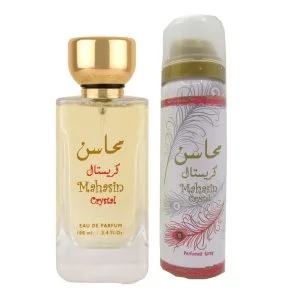 Lattafa Mahasin Crystal U Eau de Parfum 100 ml + Deodorante 50 ml