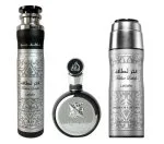 Fakhar Man set regalo - acqua profumata 100 ml + spray profumato 200 ml + profumatore per ambienti 300 ml