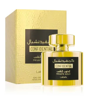 Lattafa Confidential Private Gold eau de parfum unisex 100 ml