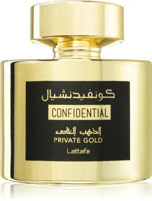 Lattafa Confidential Private Gold eau de parfum unisex 100 ml