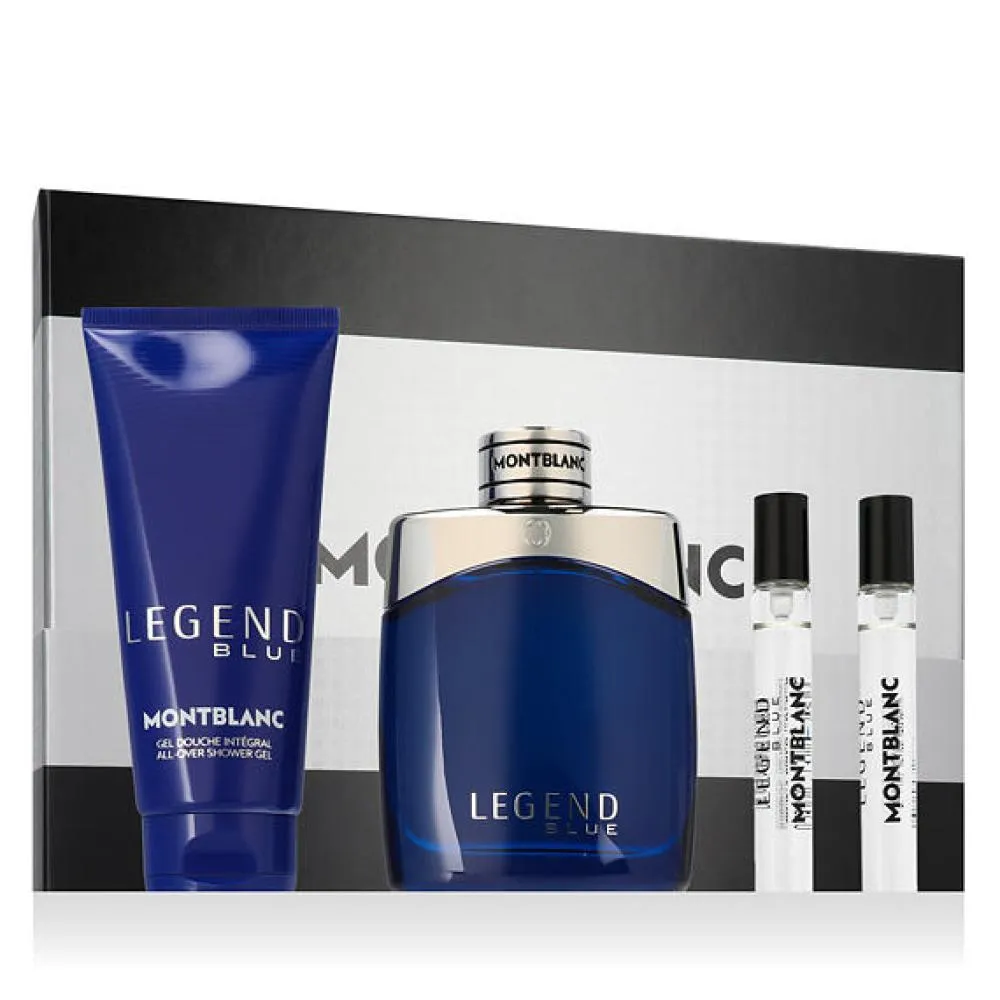 Legend Blue 100 ml + gel doccia corpo e capelli 100 ml + EDP MINI 2 x eau de parfum da uomo 8 ml
