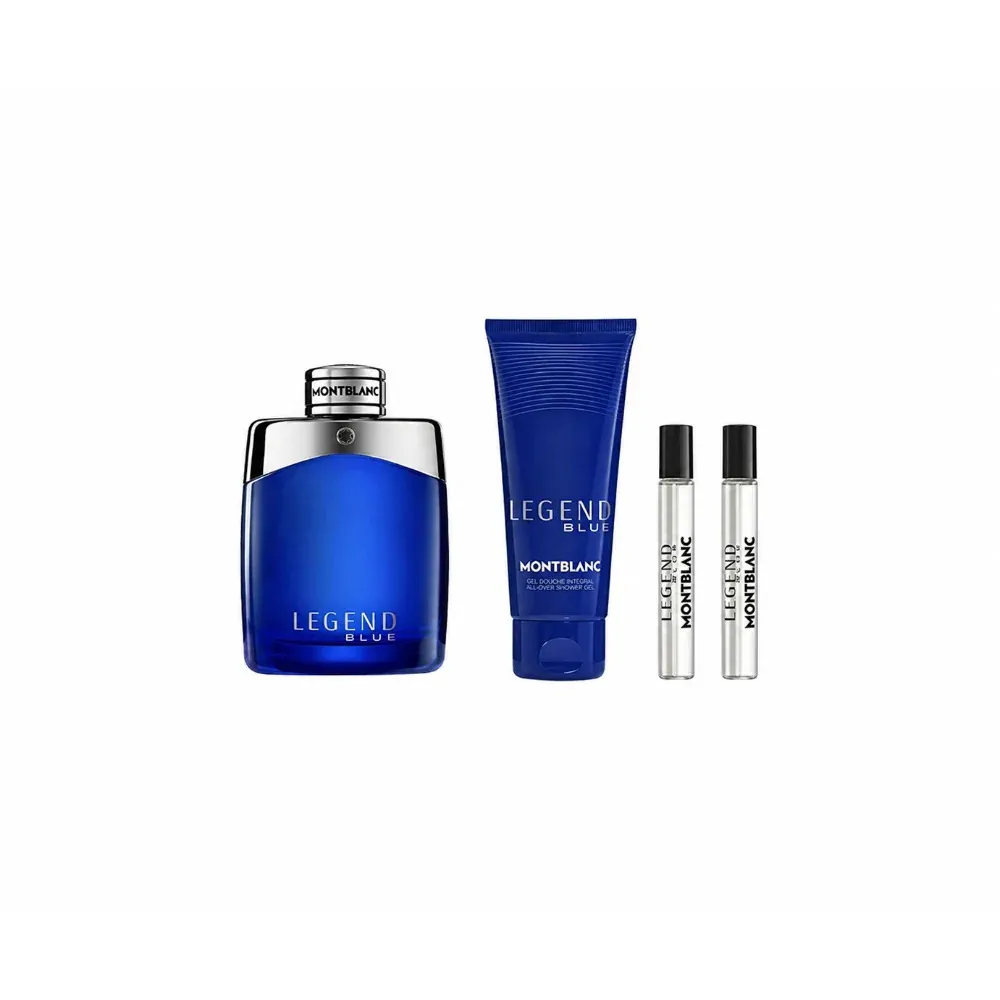 Legend Blue 100 ml + gel doccia corpo e capelli 100 ml + EDP MINI 2 x eau de parfum da uomo 8 ml
