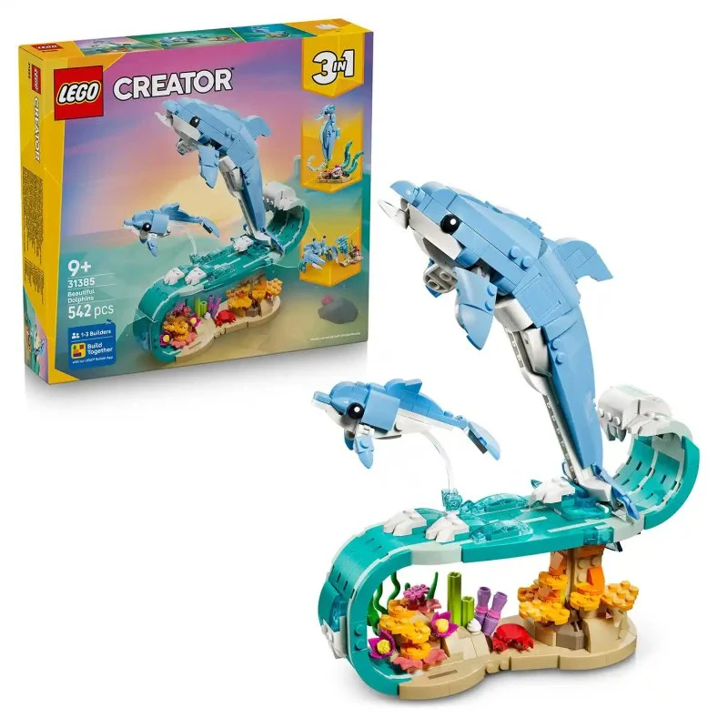 Creator 3 in 1 31385 Animali marini: Bellissimi delfini