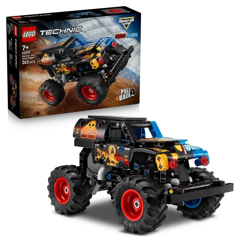 Technic 42219 Monster Jam™ Grave Digger™ Fuoco e Ghiaccio