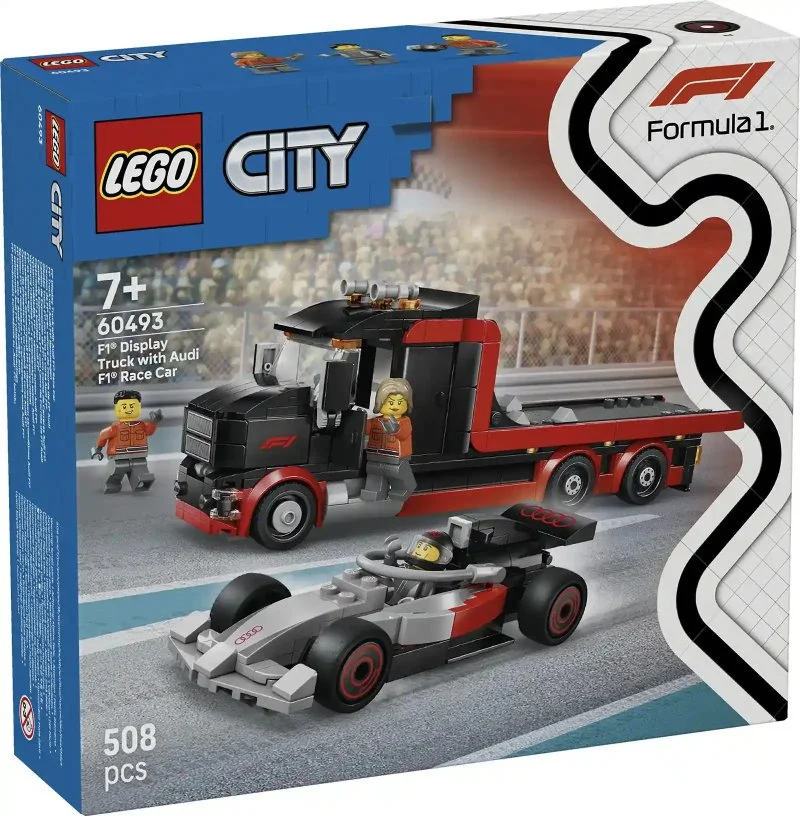 City 60493 Camion da esposizione F1® con auto da corsa Audi F1®
