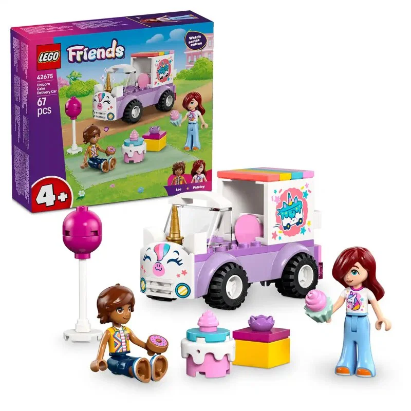 Friends 42675 Auto delle consegne dell'unicorno con torta