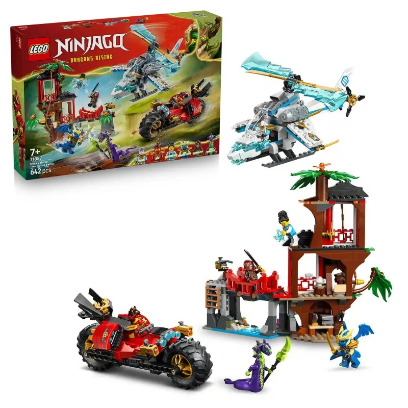 NINJAGO® 71857 Duello tra veicoli ninja e casetta sull'albero