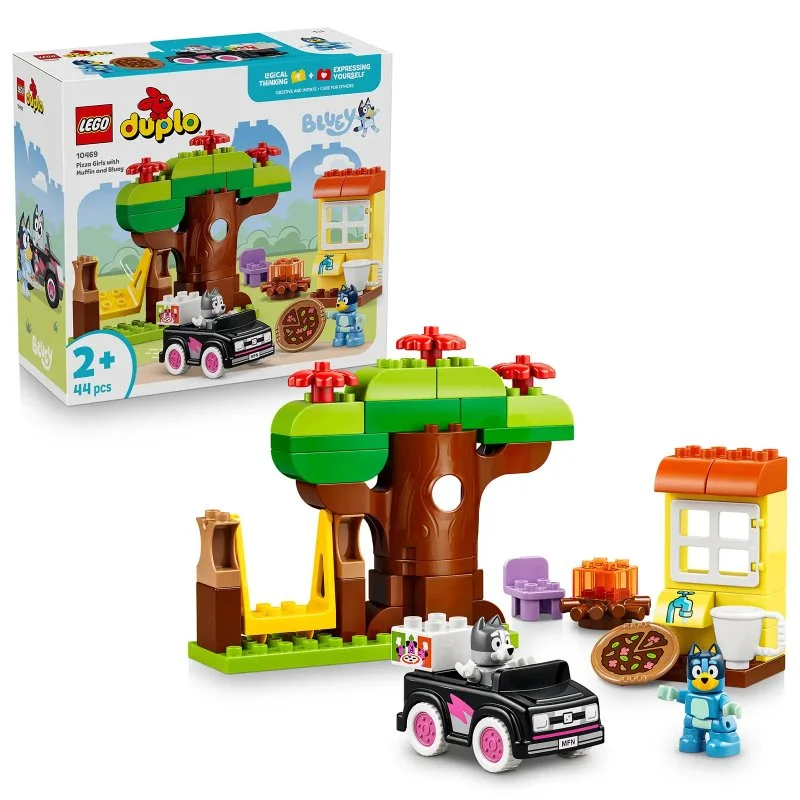 DUPLO® 10469 Muffin, Bluey e consegna della pizza