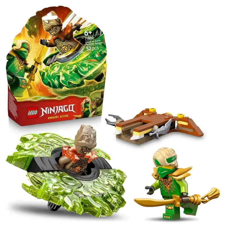 NINJAGO® 71850 Lloyd contro lo spinner del mostro terrestre