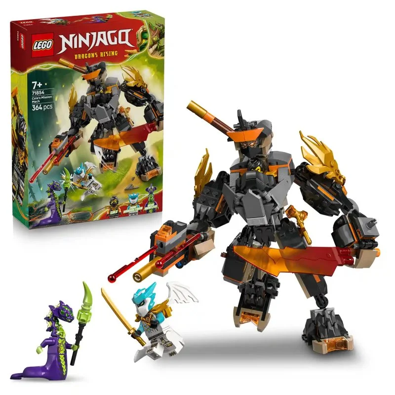 NINJAGO® 71854 Robot da spedizione di Cole e Zane Drago
