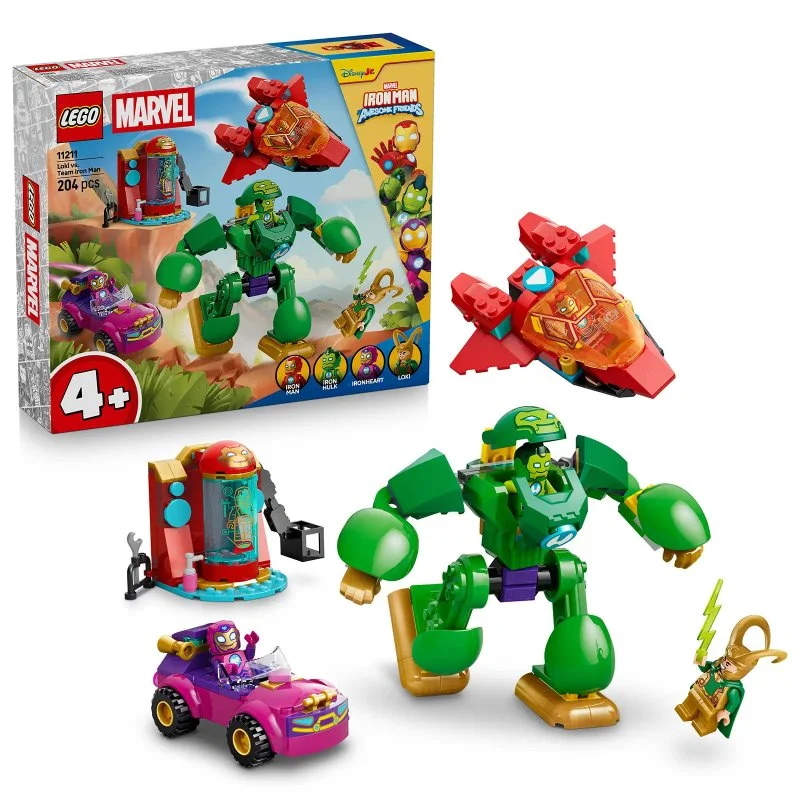 Disney Junior Marvel 11211 Loki contro la squadra di Iron Man