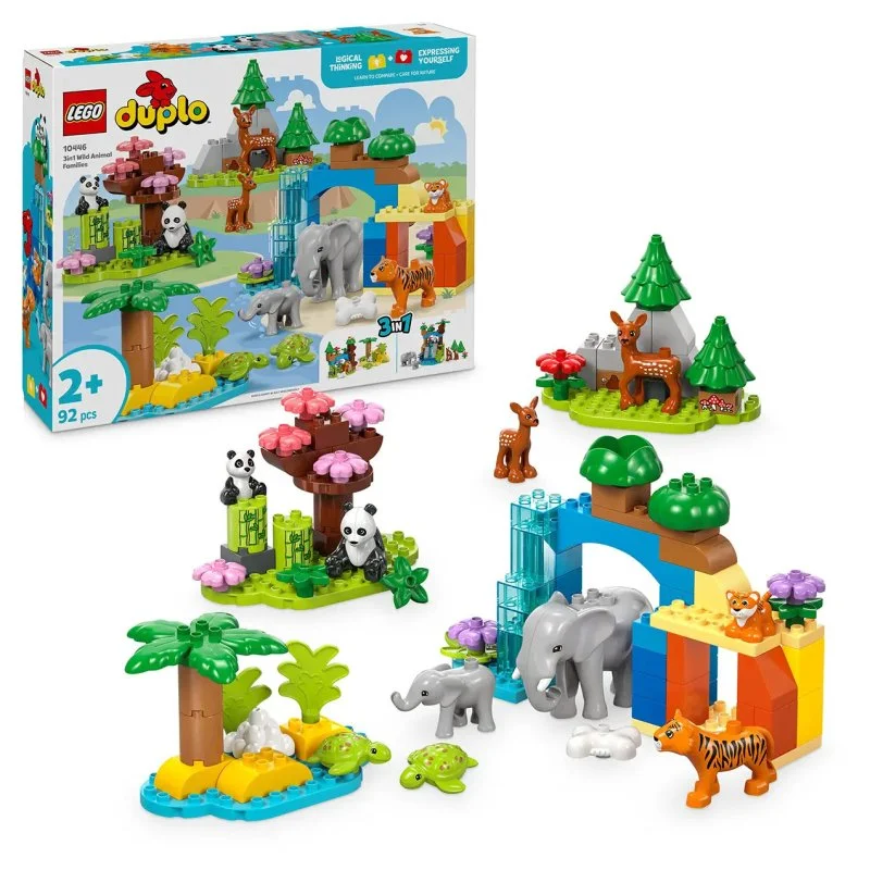 DUPLO® 10446 Famiglie di animali selvatici 3 in 1