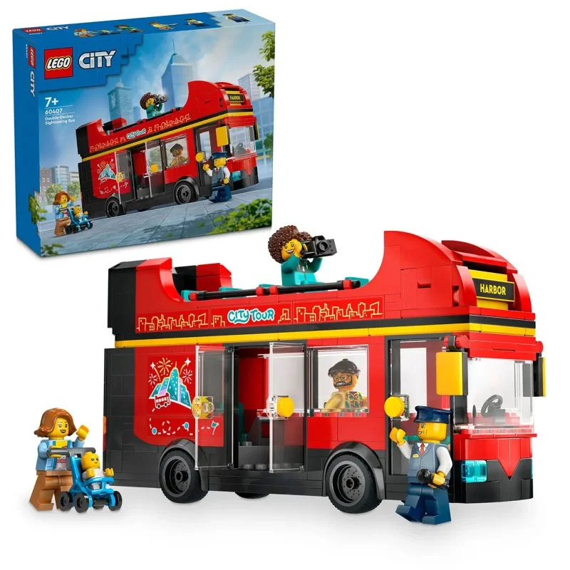 City 60407 Autobus panoramico rosso a due piani