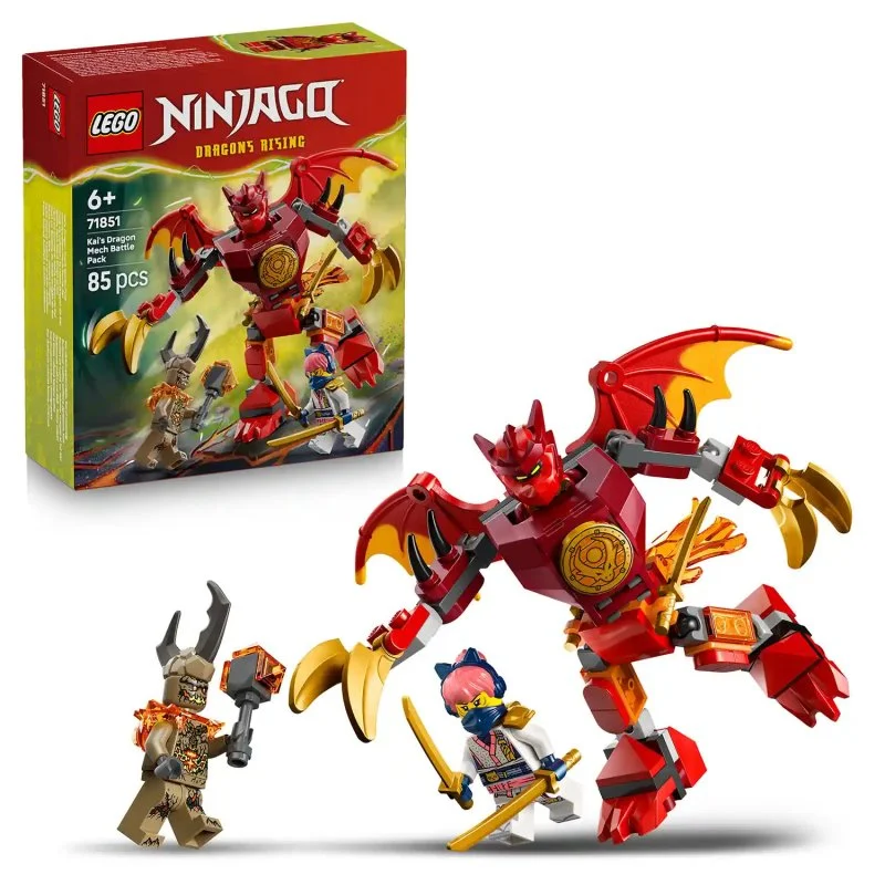 NINJAGO® 71851 Pacchetto da battaglia di Kai con tenuta da drago