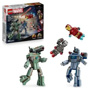 LEGO® ǀ Marvel 76320 Iron Man e War Machine vs. i Droni di Hammer